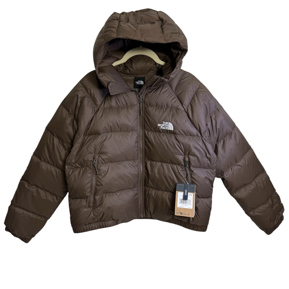 The North Face Brown Hooded Puffer Jacket NWT - Picture 3 of 16